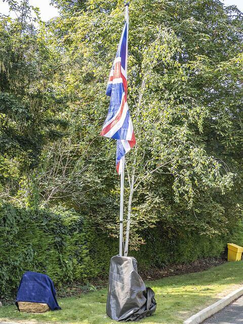 The stone in position