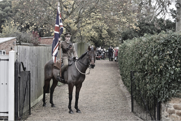 At the entrance to the lower churchyard