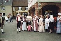 Some of the participants in 18th c. dress