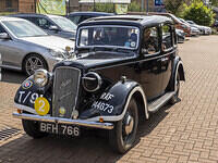 Austin Cambridge Staff car, similar to one owned by Winston Churchill, one of the vintage cars on display