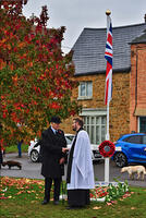 David Hood, President of Deddington branch of the RBL and the vicar, Revd Nick Fielden